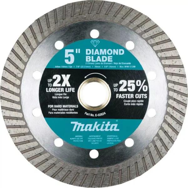 Makita 5 in. Turbo Diamond Blade for Hard Materials