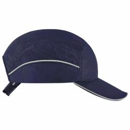 Skullerz 8955 Long Brim Navy Lightweight Vented Bump Cap Hat thumbnail 4