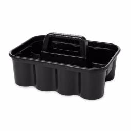 Rubbermaid Commercial Products Rubbermaid Deluxe Black Plastic Carry Caddy for Cleaning Supplies and Tools thumbnail 3