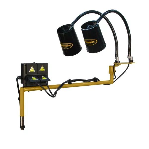 Powermatic Lathe Lamp Kit with Adjustable Arm and Dual Flex Lamps for PM4224B and PM3520C