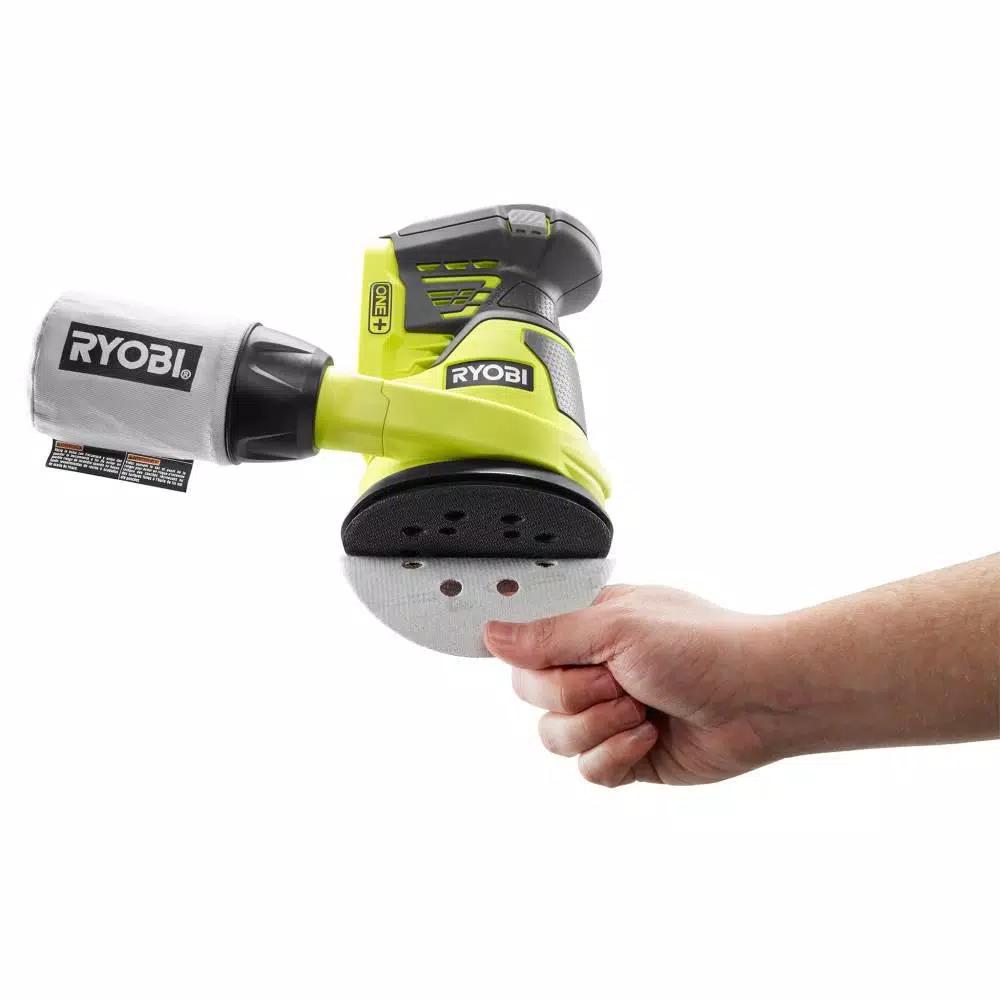 RYOBI 18V ONE+ 5 in. Random Orbit Sander Kit with 2.0 Ah Battery and Charger