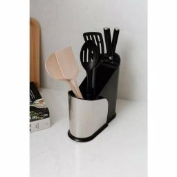 Umbra Furlo Expanding Utensil Holder and Knife Organizer, Black/Nickel thumbnail 4
