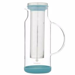 Manna 5-Cup Cold Brew Coffee Pitcher, 47 fl. oz. Onyx Black with Stainless Steel Mesh Filter thumbnail 4