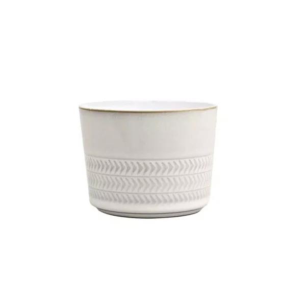 Denby Natural Canvas Textured Sugar Bowl and Ramekin