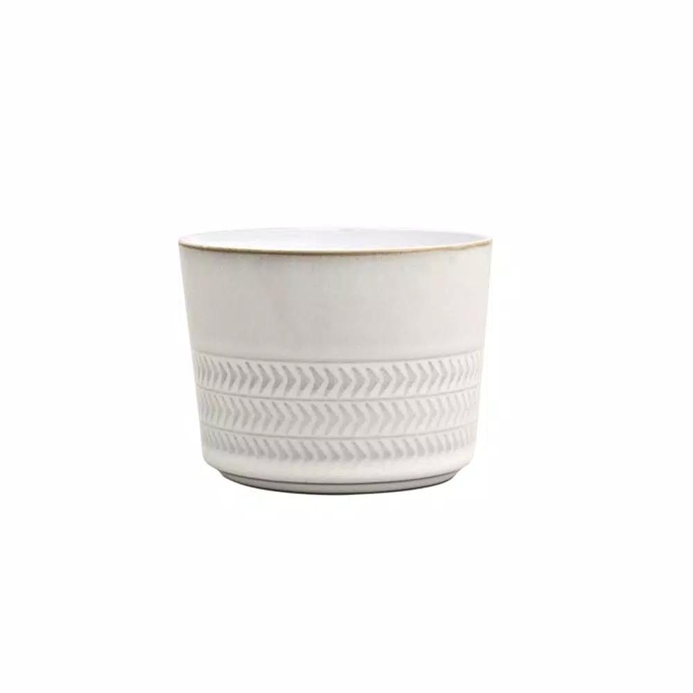 Denby Natural Canvas Textured Sugar Bowl and Ramekin