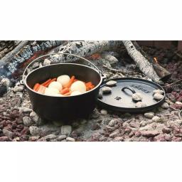 Lodge 8 Qt. Cast Iron Deep Dutch Oven with Lid and Bail Handle thumbnail 2