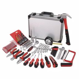 Apollo Tools 96-Piece Deluxe General Tool Kit with Aluminum Carrying Case thumbnail 2