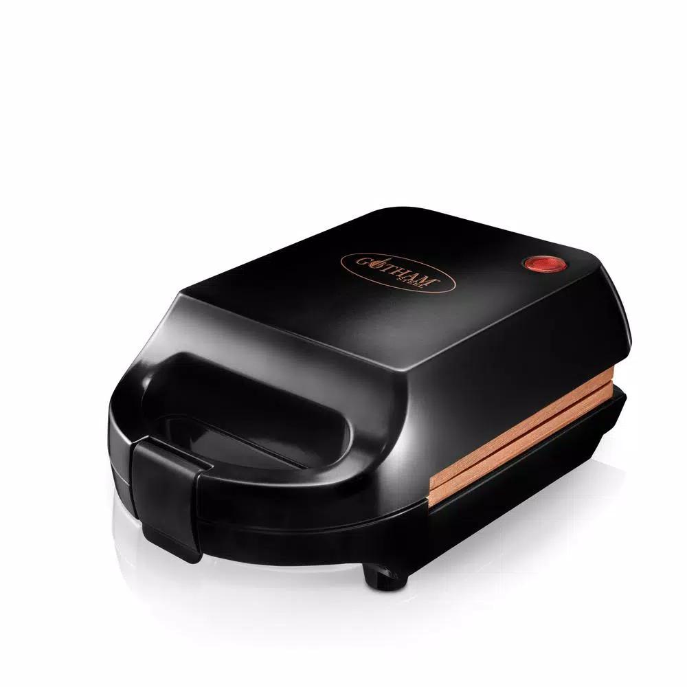 Gotham Steel Ti-Ceramic Non-Stick Single Sandwich Maker, Black