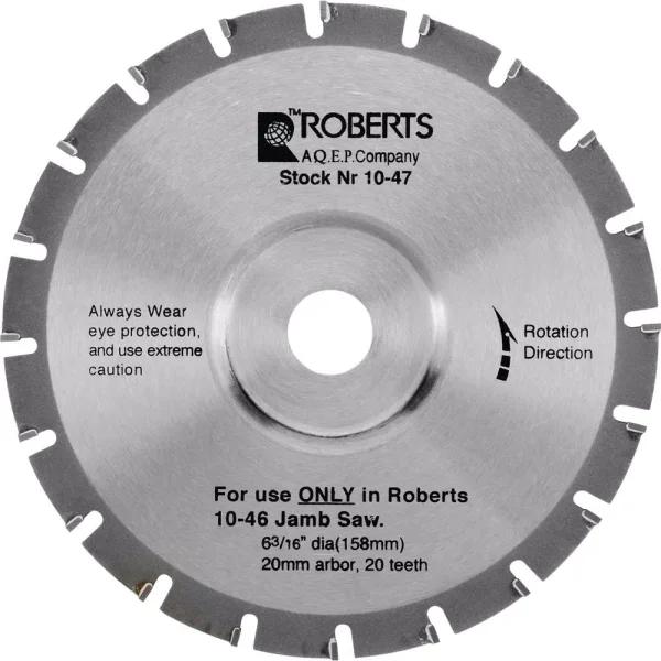 ROBERTS 6-3/16 in. 20-Tooth Carbide Tip Jamb Saw Replacement Blade
