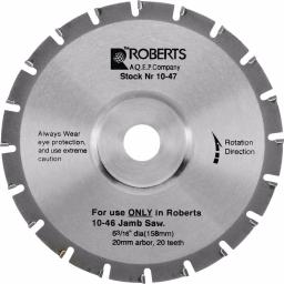 ROBERTS 6-3/16 in. 20-Tooth Carbide Tip Jamb Saw Replacement Blade thumbnail 1