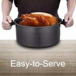 Geek Chef 8 Qt. Stainless Steel Electric Oval Pressure Cooker with 12 Preset Functions thumbnail 2