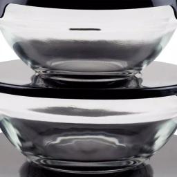 Chef Buddy 10-Piece Glass Bowl Set with Airtight Black Lids thumbnail 5