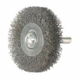 Robtech 3 in. Crimped Steel Wire Wheel Brush with 1/4 in. Shank thumbnail 1