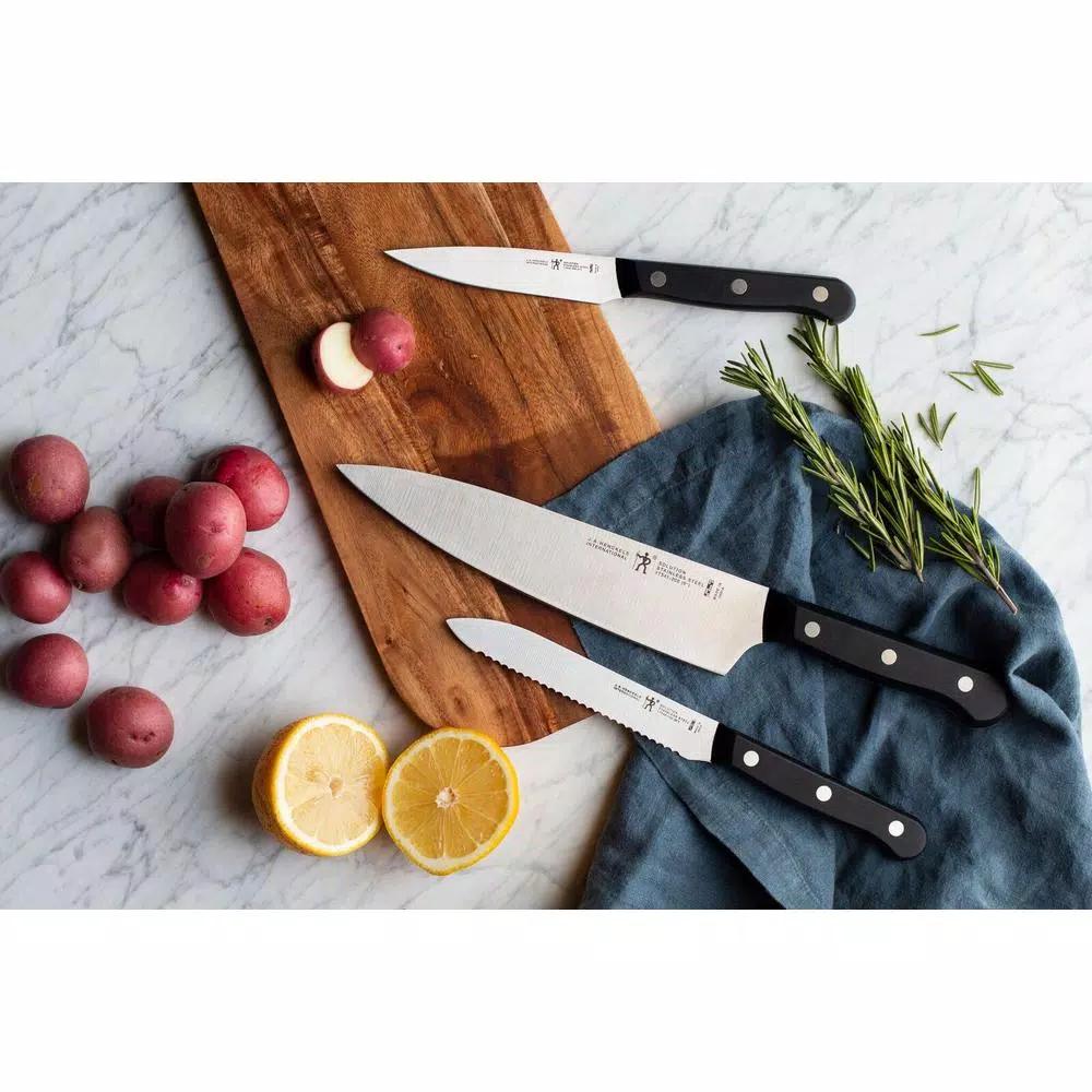 Henckels International Solution 15-Piece Knife Block Set with Hardwood Block