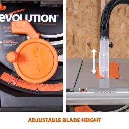 Evolution Power Tools RAGE5-S 15 Amp 10 in. Multi-Material Table Saw with Folding Stand thumbnail 7