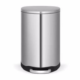 Innovaze 10.6 Gal. Stainless Steel Semi-Round Step-On Trash Can with Fingerprint-Free Finish thumbnail 3