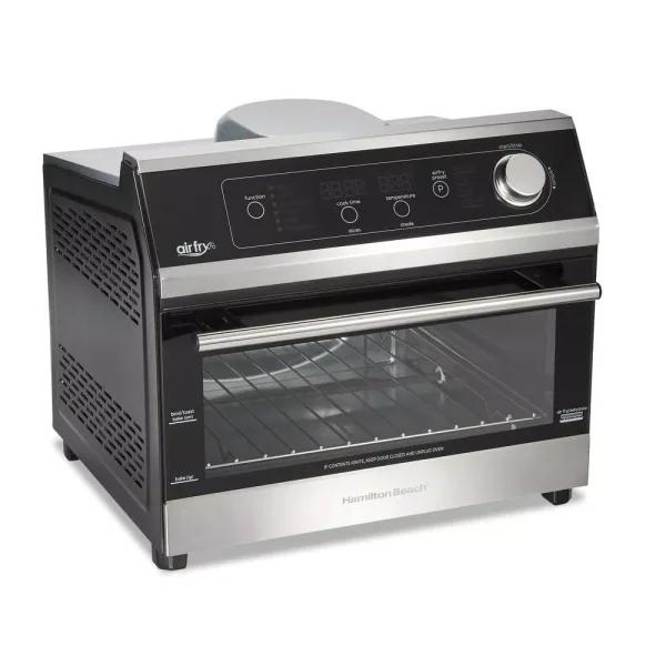 Hamilton Beach 1800W Digital Air Fryer Toaster Oven, 6-Slice, Black