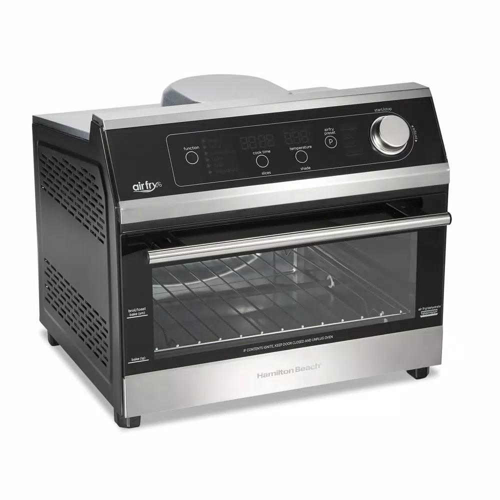 Hamilton Beach 1800W Digital Air Fryer Toaster Oven, 6-Slice, Black