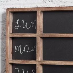StyleWell 25.2 in. Wood 7-Day Weekly Planner Chalkboard with Grid thumbnail 5