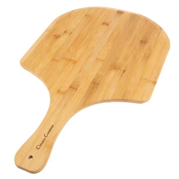 Classic Cuisine Bamboo Pizza Peel - Wooden Pizza Paddle & Serving Board