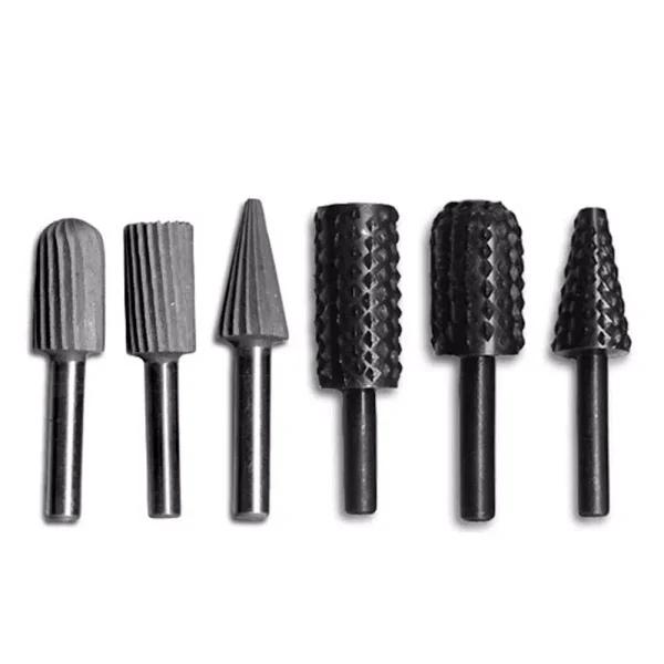 eazypower 6-Piece 1/4 in. Hex Rotary File and Rasp Assortment, Hardened Alloy Steel