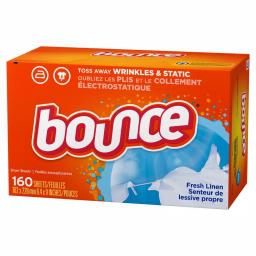 Bounce Fabric Softener Dryer Sheets, Fresh Linen Scent, 160-Count thumbnail 2