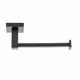 Italia Trieste Matte Black Toilet Paper Holder - Modern Solid Brass Wall Mount thumbnail 5