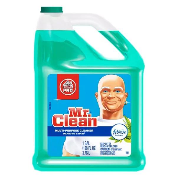 Mr. Clean Multi-Surface Liquid Cleaner with Febreze Meadows and Rain, 1 Gallon