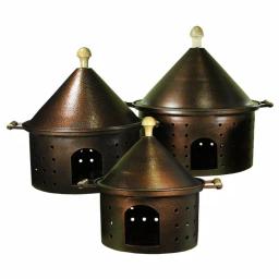 Benjara Bonny 25 qt. Bronze 3-Piece Metal Chafing Dish Set with Steel Tub thumbnail 1
