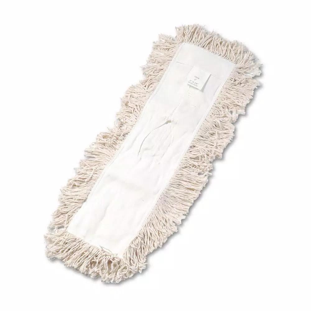 Boardwalk HyGrade 24 in. Industrial Cotton Dust Mop Head, White