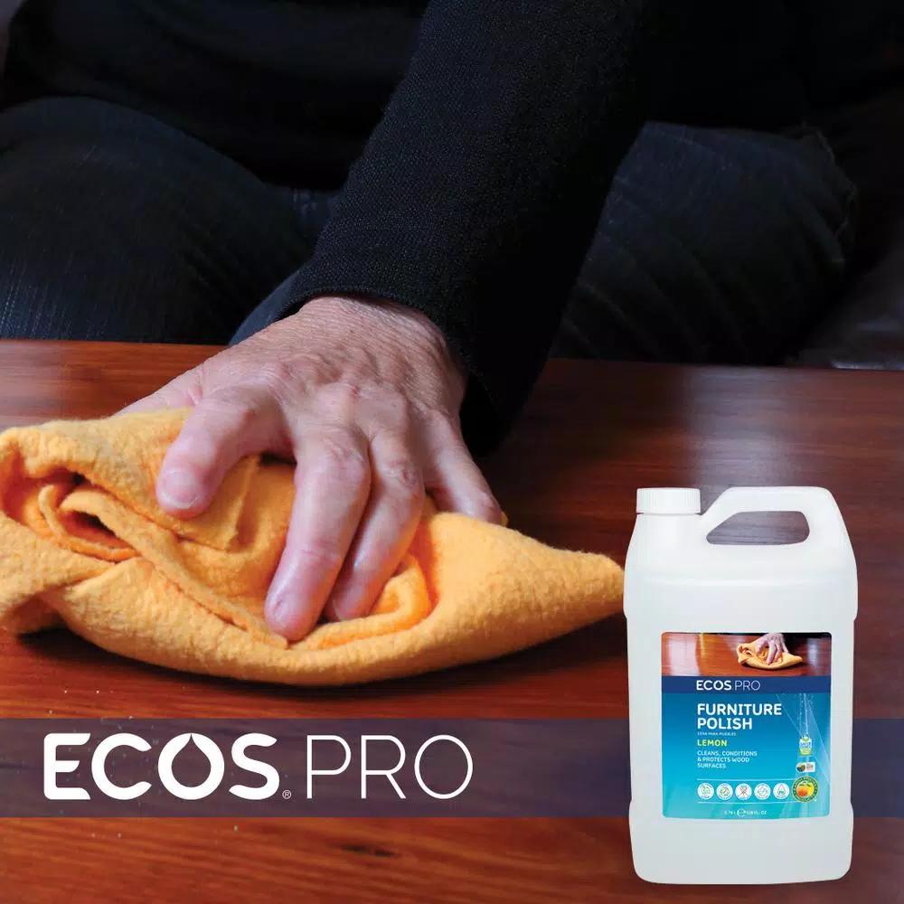 ECOS Pro Furniture Polish, 128 oz. Plant-Based Wood Cleaner and Conditioner