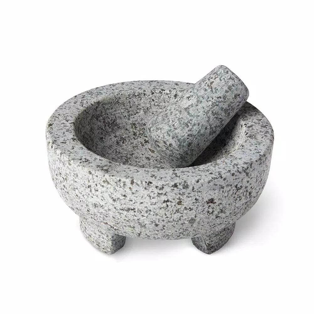 Fox Run 8 in. Granite Mortar and Pestle Set with Tejolote