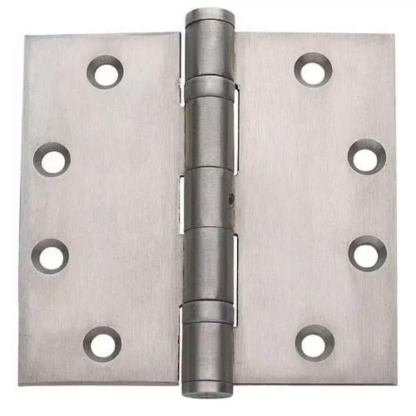 Global Door Controls CPS Series 4.5 x 4 in. Full Mortise Spring Hinge, Satin Nickel (Set of 2)