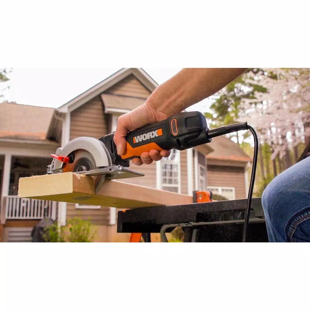 WorxSaw 4.5 Amp 4-1/2 in. Compact Corded Circular Saw