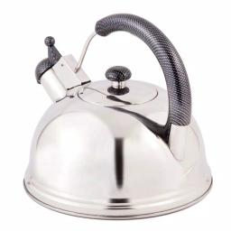 Creative Home Cobra 10.8-Cup Stainless Steel Whistling Stovetop Tea Kettle, Mirror Finish thumbnail 4