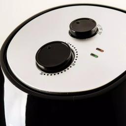 Ovente 3.2 Qt. Black Stainless Steel Electric Air Fryer, 1300W with Non-Stick Removable Basket thumbnail 3