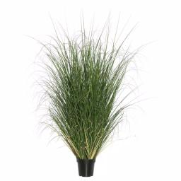 Vickerman 48 in. Green Curled Artificial Everyday Grass in Black Pot thumbnail 2