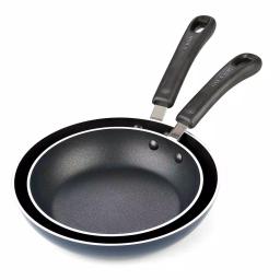 Cook N Home 2-Piece Aluminum Nonstick Saute Pan Set, Blue thumbnail 1