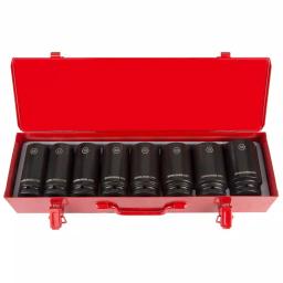 Steelman PRO 79280 3/4 in. Drive 6-Point Metric Deep Impact Socket Set, 8-Piece thumbnail 2
