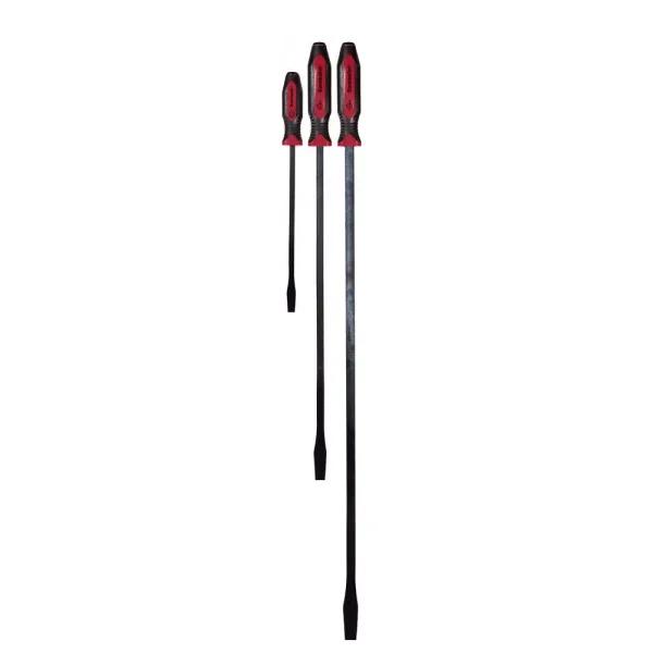 Dominator Pro Straight Pry Bar Set, 3-Piece Heavy Duty Hand Tool Set