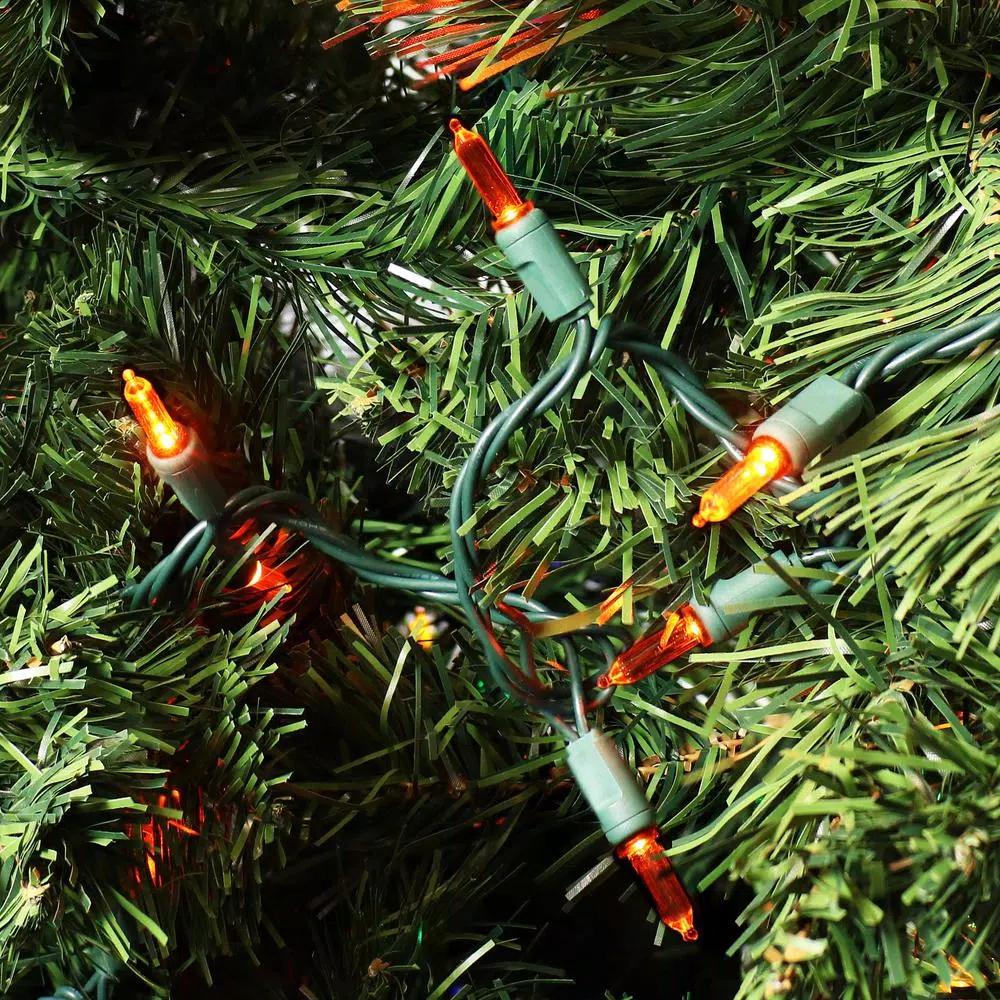 Sunnydaze Decor 23 ft. Orange M6 Smooth LED String Lights, 70-Count, Indoor/Outdoor