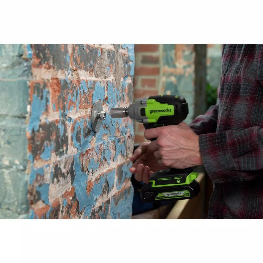 Greenworks 24V Cordless Brushless 1/2 in. Impact Wrench, Tool Only