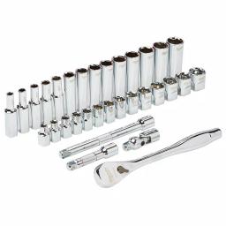 Milwaukee 60-Piece 3/8 in. Drive SAE & Metric Ratchet and Socket Set with PACKOUT Organizers thumbnail 14