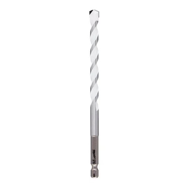 Milwaukee SHOCKWAVE 5/16 in. Carbide Multi-Material Drill Bit, 6 in. Length, 1/4 in. Hex Shank