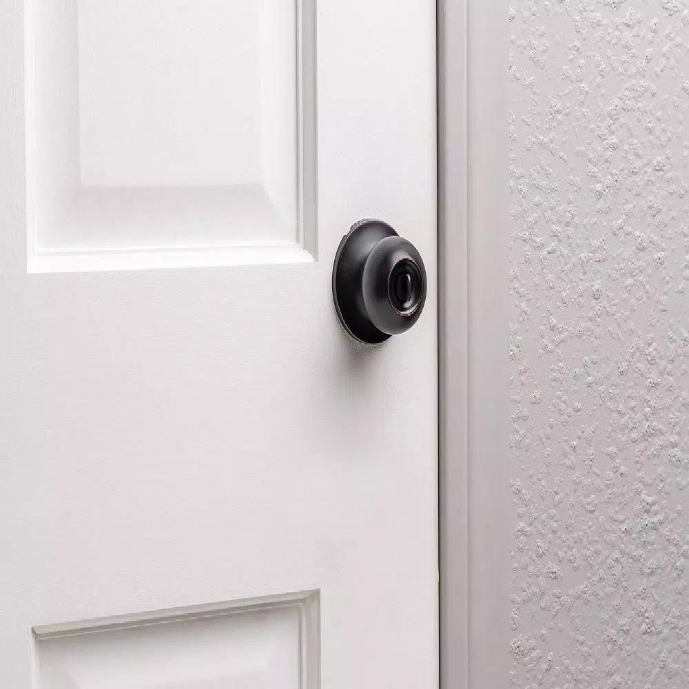 Universal Hardware 2-1/8 in. Aged Bronze ANSI Grade 2 Privacy Bed/Bath Door Knob