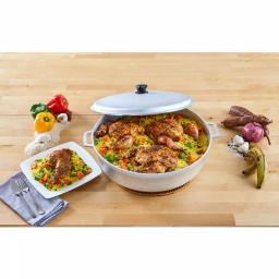 IMUSA 17.9 qt. Cast Aluminum Caldero with Natural Finish and Tight Fitting Lid thumbnail 5