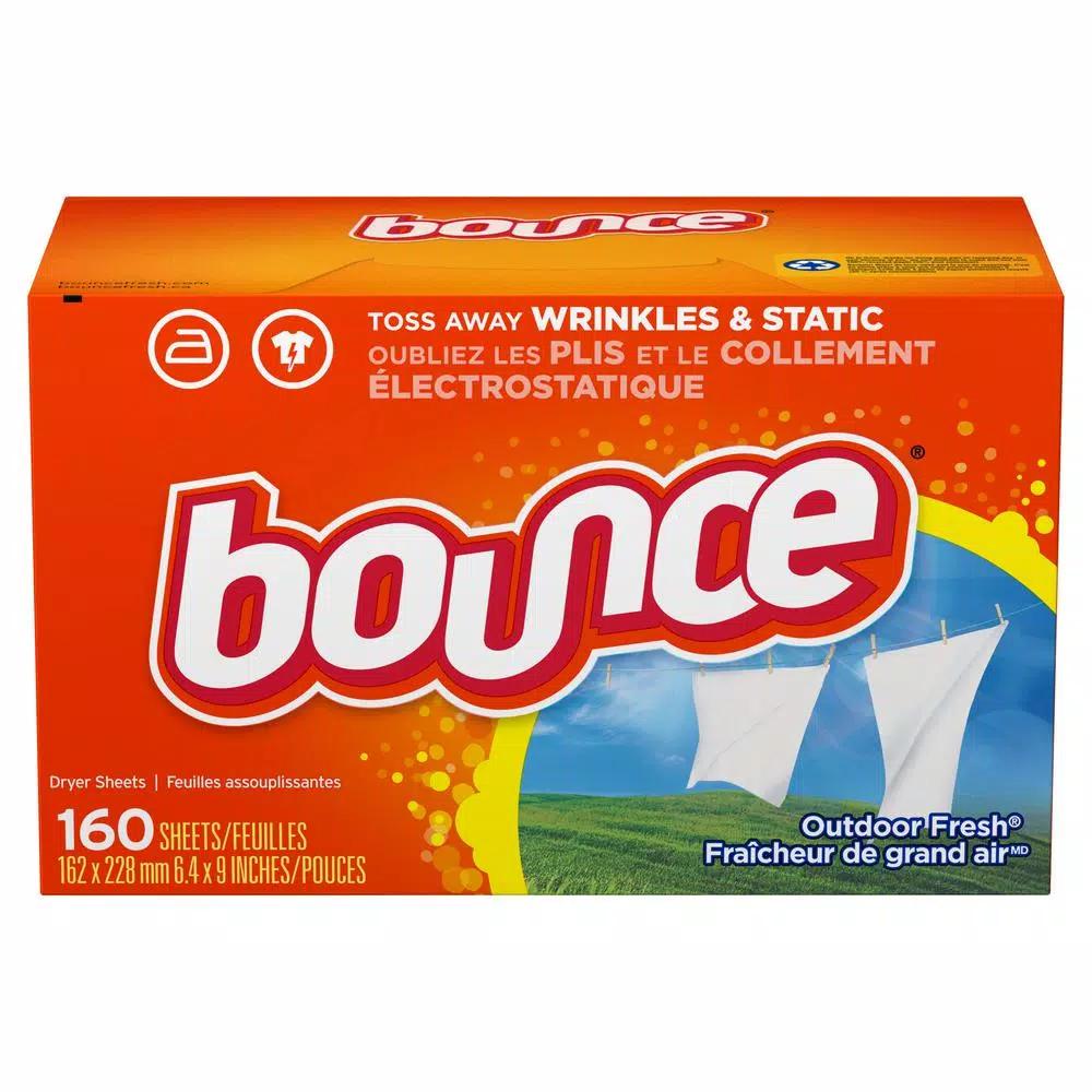 Bounce Outdoor Fresh Scent Fabric Softener Dryer Sheets, 160-Count