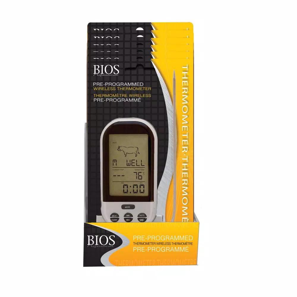 Unbranded Wireless Digital Meat Thermometer with Temperature Alarm and 100 ft Range
