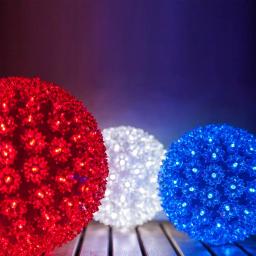 Wintergreen Lighting 6 in. 70-Light LED Cool White Twinkle Starlight Sphere thumbnail 3