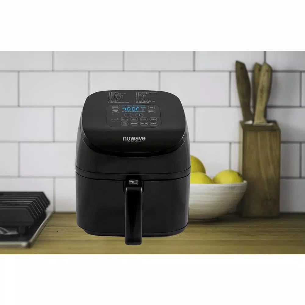 NuWave Brio Digital Air Fryer, 4.5 Qt., 1500W, Black